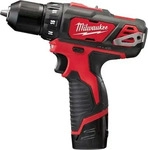TTI 4933446040, TTI Akku Bohrschrauber Milwaukee M12 BDD-202X - 2 Akkus