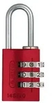 ABUS Zahlenschloss 145 Farbe: Rot|Gr&ouml;&szlig;e: 145/20