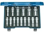 GEDORE Steckschl&uuml;sseleinsatz-Satz 12-kant 1/2" 10-32mm15-teilig