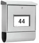 Briefkasten BURG-W&Auml;CHTER MALAGA 4400 Farbe: Silber
