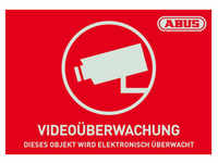 ABUS Security Center Warnaufkleber ABUS "Videoüberwachung "