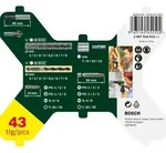 Bosch 43-teilig Sechskantbohrer X-Line-Set Paketinalt: 43-teilig