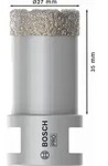 Bosch PRO Core Cutter dry, 27 x 35 x 22,23 mm Durchmesser (D) mm: 27