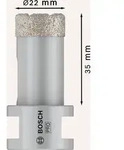 Bosch PRO Core Cutter dry, 22 x 35 x 22,23 mm Durchmesser (D) mm: 22