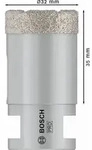 Bosch PRO Core Cutter dry, 32 x 35 x 22,23 mm Durchmesser (D) mm: 32