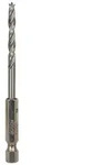 Bosch Holzspiralbohrer mit 1/4-Zoll Sechskantschaft, 4 x 43 x 88 mm Gesamtl&auml;nge mm: