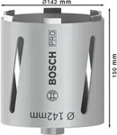 Bosch PRO Core Cutter dry, 142 x 150 mm, G 1/2 Zoll Durchmesser mm: 142