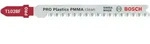 Bosch PRO Plastics PMMA clean T102BF Stichs&auml;geblatt, 92 mm, 3-tlg. Paketinhalt: