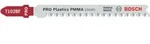 Bosch PRO Plastics PMMA clean T102BF Stichs&auml;geblatt, 92 mm, 5-tlg. Paketinhalt: