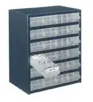 Schubladenmagazin Raaco 250/24-124 Schubladen blau