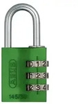 ABUS Zahlenschloss 145 Farbe: Gr&uuml;n|Gr&ouml;&szlig;e: 145/30