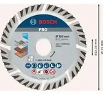 Bosch PRO Multi Material Diamanttrennscheibe, 125 x 22,23 mm Paketinhalt: