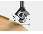 Festool Abrundfr&auml;ser-Wendeplatten S8 HW R2 D28 KL12,7 MFK R: 2.00 mm