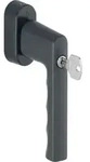 HOPPE Fenstergriff abschlie&szlig;bar Hamburg 0700S/UD9020 Farbe: F9714M - Schwarz matt