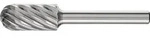 Hartmetall-Kleinfr&auml;sstift mit 3-mm-Schaft, Kugelzylinderform (Walzenrund) WRC,