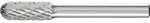 Hartmetall-Fr&auml;sstift mit 6-mm-Schaft, Kugelzylinderform WRC (Walzenrund),...