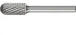 Hartmetall-Fr&auml;sstift mit 6-mm-Schaft, Kugelzylinderform WRC (Walzenrund), Zahnung 3