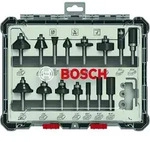 Bosch 15-teiliges Fr&auml;ser-Set, 1/4-Zoll Schaft Schaft mm: -|Schaft Zoll: 1/4