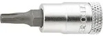 Schraubendrehereinsatz 1/4" f&uuml;r Innen-TORX-Schrauben Gr&ouml;&szlig;e: T 8