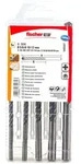 fischer Steinbohrer D-SDX Set 5-12mm 5pcs Bohrernenndurchmesser: 5 - 12 mm
