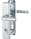 HOPPE Sicherheits-Dr&uuml;ckergarnitur London 113/2222ZA/2210,LS eck.,15mm,ES1,ZA/PZ