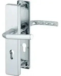 HOPPE Sicherheits-Dr&uuml;ckergarnitur Birmingham 1117/2221A/2440,LS eck.,12mm,ES0/PZ