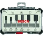 Bosch Fr&auml;ser-Set, 6-teiliges Nutfr&auml;ser-Set, 1/4-Zoll Schaft Schaft mm: -|Schaft
