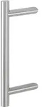 HOPPE Sto&szlig;-T&uuml;rgriff E5012 L&auml;nge: 40 cm|Farbe: F69 - Edelstahl matt