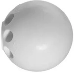 fischer T&uuml;rstopper TS 8 W wei&szlig;; mit Schraube Farbe: wei&szlig;|Verpackungsvariante: