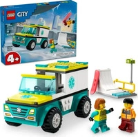 LEGO 60403, LEGO City 60403 - Rettungswagen und Snowboarder