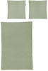 irisette Seersucker Bettwäsche Set Easy 8517 grün 135x200 cm + 1x80x80 cm
