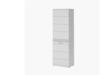 xonox.home Linus Garderobenschrank (B/H/T: 55x190x37 cm) in weiß Nachbildung und
