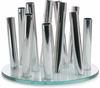 Philippi Bouquet Vase Glas, Aluminium poliert, 24 (d) cm