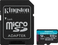 Kingston SDCG4/512GB, Kingston Flash-Card inkl. SD-Adapter Canvas Go! Plus -