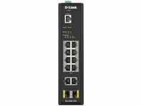 D-Link DIS-200G-12PS, D-Link DIS-200G Industrial Railmount Gigabit Smart Switch 10x