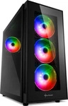 Sharkoon TG5 Pro RGB mit Glasfenster schwarz