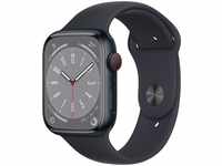 Apple MNK43FD/A, Apple Watch Series 8 GPS + Cellular 45mm Aluminium mit Sportarmband