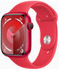 Apple MRYE3QF/A, Apple Watch Series 9 GPS + Cellular 45mm Aluminium mit Sportarmband