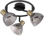 Deckenstrahler 3 flammig Deckenlampe Retro schwarz Deckenleuchte K&uuml;che ,...