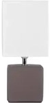 Tischlampe braun Keramik Nachttischlampe Tischleuchte Beistelllampe Wohnzimmerlampe