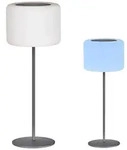 LED Solarlampe dimmbar mit Fernbedienung Gartendeko Tischlampe Au&szlig;enleuchte Akku