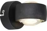 LED Wandleuchte Wandlampe Wohnzimmerlampe Up & Down Schwarz Metall H 7 cm