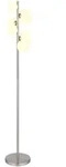 Stehleuchte Standlampe B&uuml;roleuchte LED Wohnzimmerlampe Metall Glas H 115 cm
