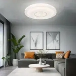 Smart LED Deckenlampe dimmbar mit Fernbedienung Sternenhimmeleffekt...