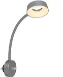 Wandstrahler Wandlampe Flexospot silber schwenkbare Wandleuchte dimmbar...