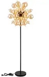 Wohnzimmerleuchte Stehleuchte Standlampe Glaskugeln Amber Gold 6-Flammig 155cm