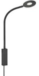 Wandleuchte Wandlampe Schlafzimmerlampe LED Leseleuchte Flexo-Arm Schwarz H 50cm