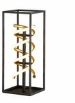 Tischleuchte Tischlampe Wohnzimmerlampe Dimmbar Schwarz Metall H 50 cm