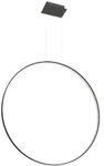 Pendelleuchte H&auml;ngelampe Ring Designlampe Esszimmerleuchte schwarz LED L 110 cm