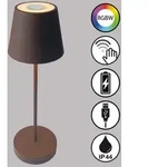 Tischleuchte Au&szlig;enleuchte LED Akku RGBW Dimmbar Gartenleuchte H 34 cm